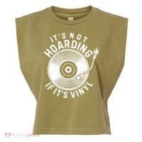 Its Not Hoarding If Its Vinyl Record Lover Collector Garment-Dyed Women's Muscle Tee thumb 0