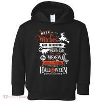 Its Near Halloween Witches Go Riding Festive Toddler Hoodie thumb 0