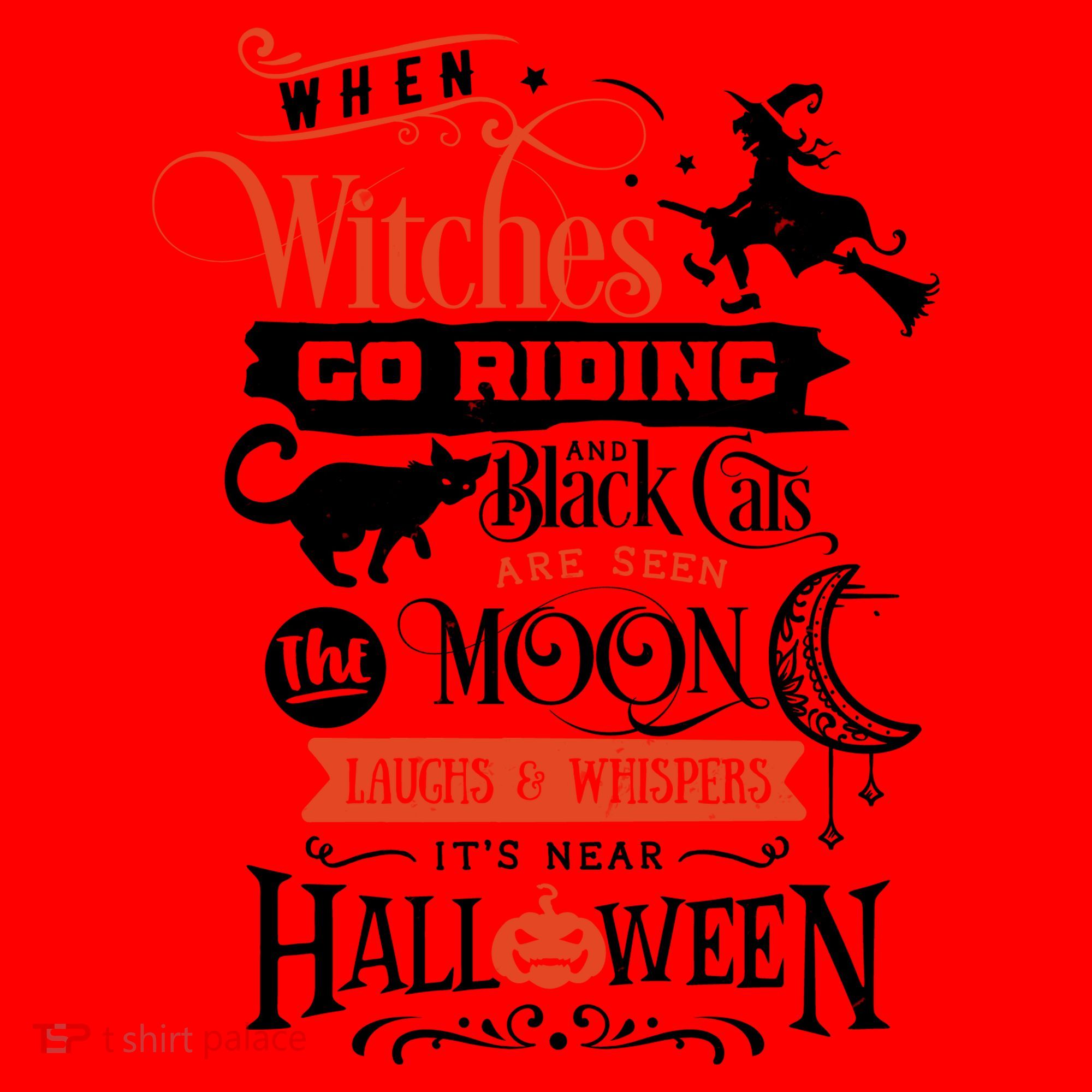 Its Near Halloween Witches Go Riding Festive Santa Hat