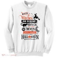 Its Near Halloween Witches Go Riding Festive Sweatshirt thumb 0