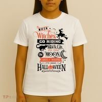 Its Near Halloween Witches Go Riding Festive T-Shirt thumb 4