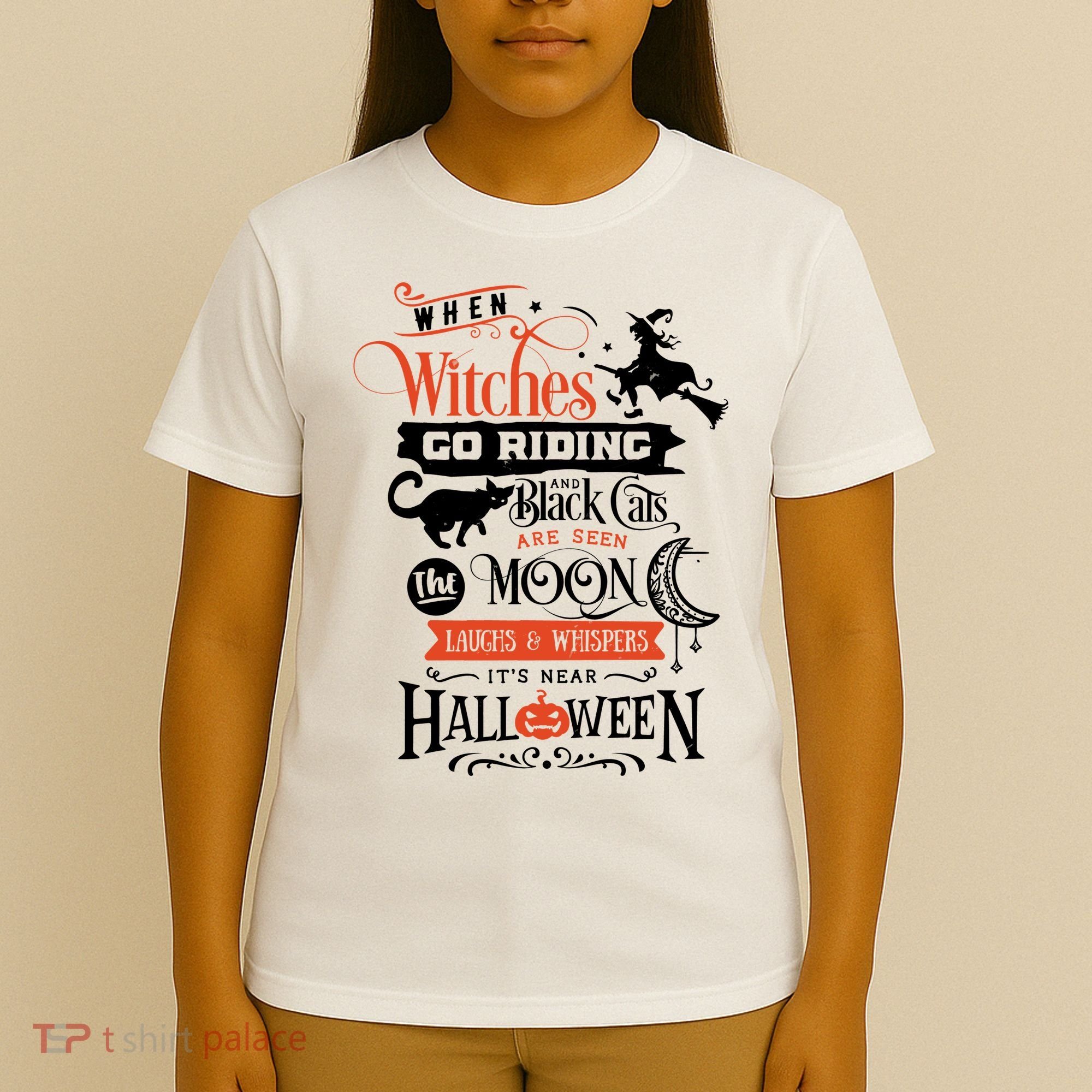 Its Near Halloween Witches Go Riding Festive T-Shirt