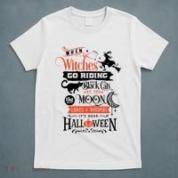 Its Near Halloween Witches Go Riding Festive T-Shirt thumb 5