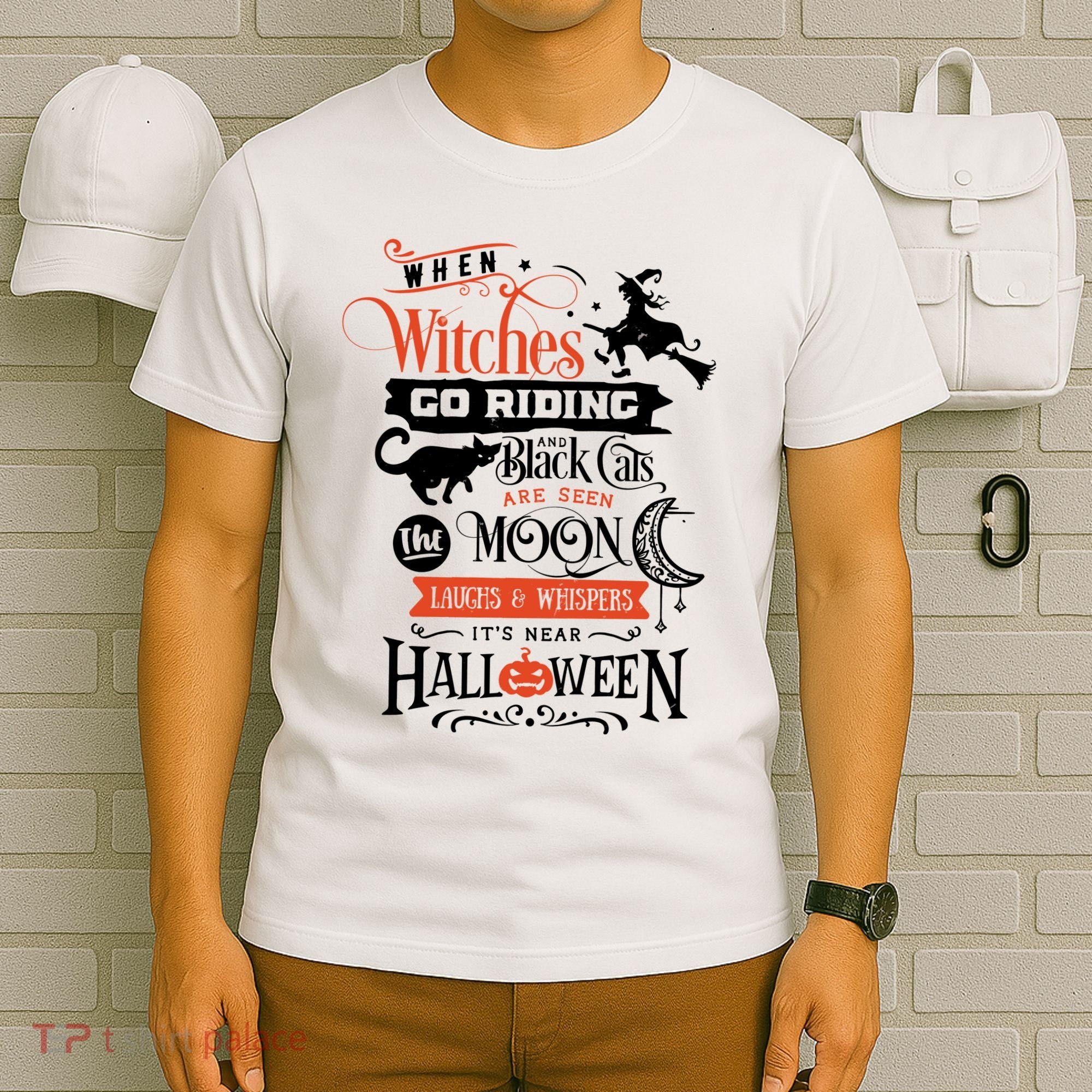 Its Near Halloween Witches Go Riding Festive T-Shirt