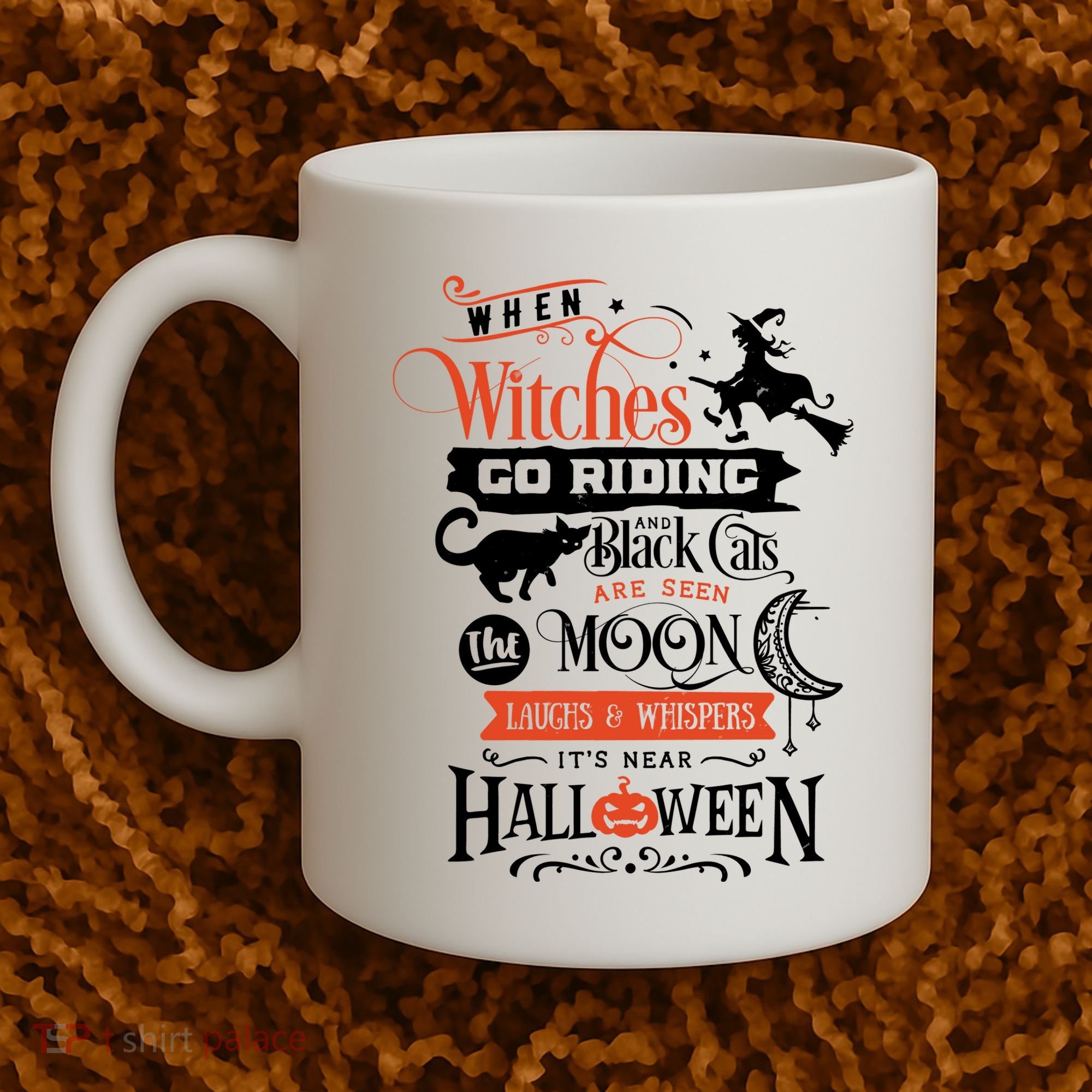 Its Near Halloween Witches Go Riding Festive Coffee Mug