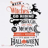 Its Near Halloween Witches Go Riding Festive Women's Hoodie thumb 2