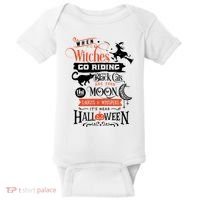 Its Near Halloween Witches Go Riding Festive Baby Bodysuit thumb 0