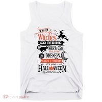 Its Near Halloween Witches Go Riding Festive Tank Top thumb 0