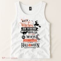 Its Near Halloween Witches Go Riding Festive Tank Top thumb 2