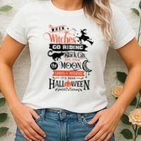 Its Near Halloween Witches Go Riding Festive Women's T-Shirt thumb 2