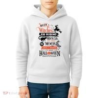 Its Near Halloween Witches Go Riding Festive Kids Hoodie thumb 4