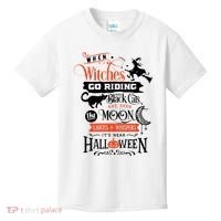 Its Near Halloween Witches Go Riding Festive Kids T-Shirt thumb 0