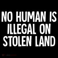 Indigenous No Human Is Illegal On Stolen Land Women's Hoodie thumb 2