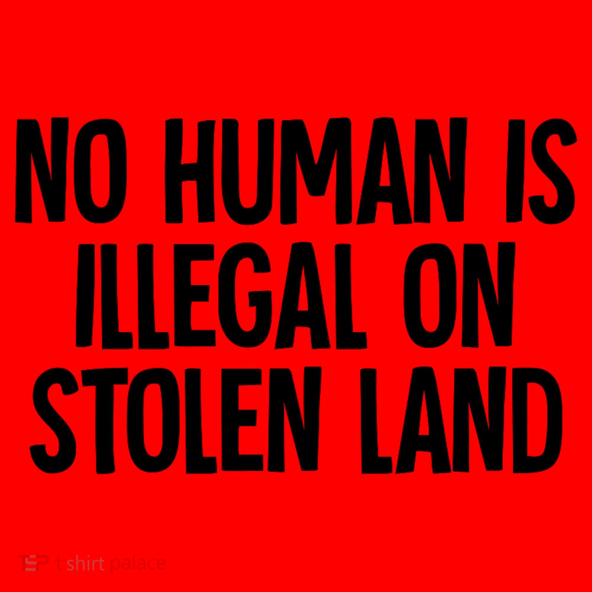 Indigenous No Human Is Illegal On Stolen Land Santa Hat
