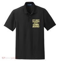 ItS Not Hoarding If ItS Comic Books Dry Zone Grid Polo thumb 0