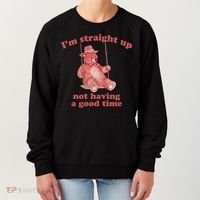 I'm Not Having A Good Time Bear Meme – Funny Bear, Relatable Humor Women's Sweatshirt thumb 0