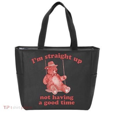I'm Not Having A Good Time Bear Meme – Funny Bear, Relatable Humor Tote Bag