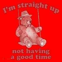 I'm Not Having A Good Time Bear Meme – Funny Bear, Relatable Humor Santa Hat thumb 1