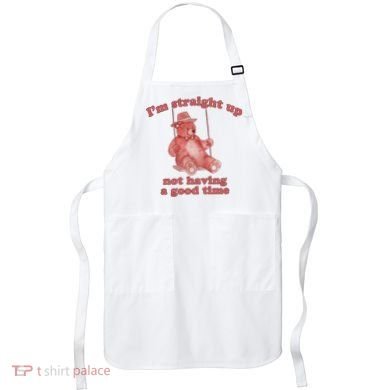 I'm Not Having A Good Time Bear Meme – Funny Bear, Relatable Humor Apron