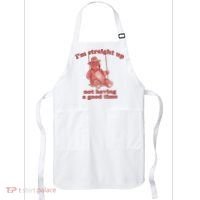 I'm Not Having A Good Time Bear Meme – Funny Bear, Relatable Humor Apron thumb 0