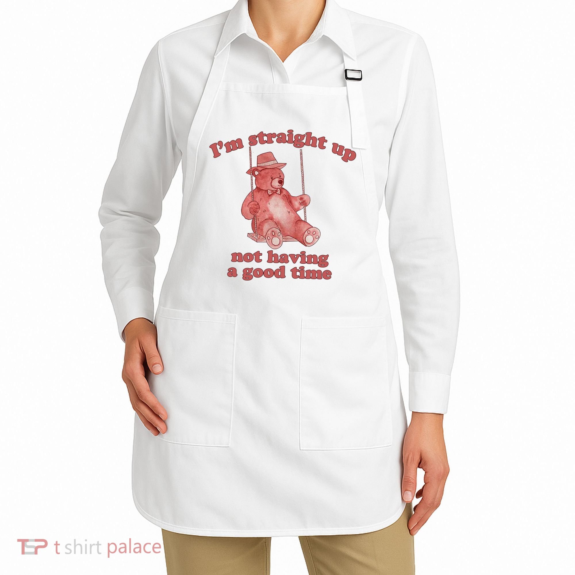 I'm Not Having A Good Time Bear Meme – Funny Bear, Relatable Humor Apron