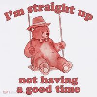 I'm Not Having A Good Time Bear Meme – Funny Bear, Relatable Humor Apron thumb 3