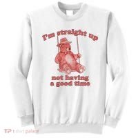 I'm Not Having A Good Time Bear Meme – Funny Bear, Relatable Humor Sweatshirt thumb 0