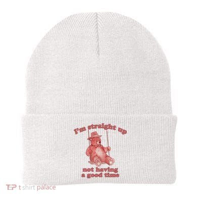 I'm Not Having A Good Time Bear Meme – Funny Bear, Relatable Humor Beanie