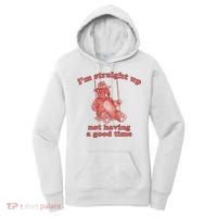 I'm Not Having A Good Time Bear Meme – Funny Bear, Relatable Humor Women's Hoodie thumb 0