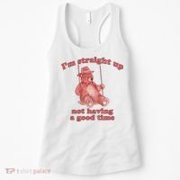 I'm Not Having A Good Time Bear Meme – Funny Bear, Relatable Humor Women's Tank Top thumb 0