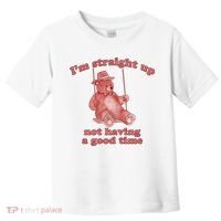 I'm Not Having A Good Time Bear Meme – Funny Bear, Relatable Humor Toddler T-Shirt thumb 0