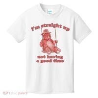 I'm Not Having A Good Time Bear Meme – Funny Bear, Relatable Humor Kids T-Shirt thumb 0