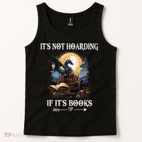 ItS Not Hoarding If ItS Books Funny Nerd Dragon Lover Tank Top thumb 2