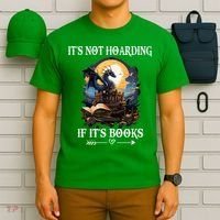 ItS Not Hoarding If ItS Books Funny Nerd Dragon Lover T-Shirt thumb 6