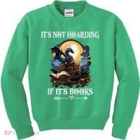 ItS Not Hoarding If ItS Books Funny Nerd Dragon Lover Kids Sweatshirt thumb 0