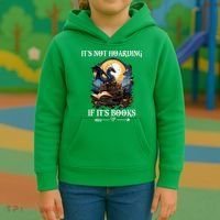 ItS Not Hoarding If ItS Books Funny Nerd Dragon Lover Kids Hoodie thumb 3