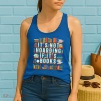 It's Not Hoarding If It's Books Book Lover Gift For Readers Cool Gift Women's Tank Top thumb 2