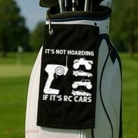 It's Not Hoarding If It's RC Cars RC Car Racing Golf Towel thumb 2