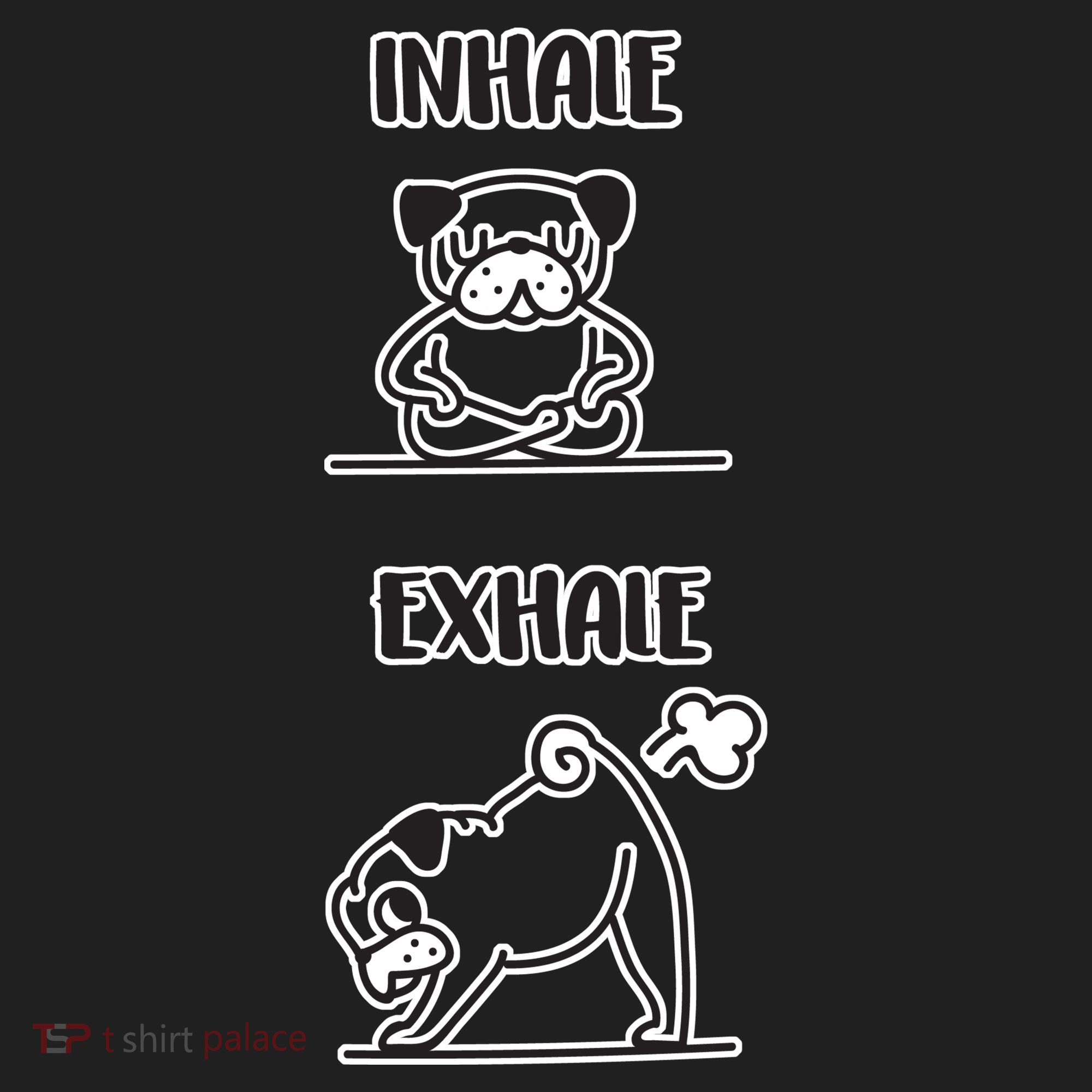 Inhale Exhale Pug Women's Sweatshirt