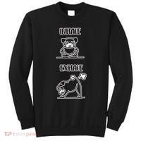 Inhale Exhale Pug Sweatshirt thumb 0