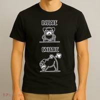 Inhale Exhale Pug T-Shirt thumb 3