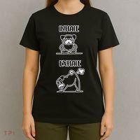 Inhale Exhale Pug T-Shirt thumb 4