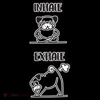 Inhale Exhale Pug Women's Long Sleeve Shirt thumb 2