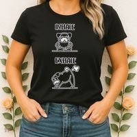 Inhale Exhale Pug Women's T-Shirt thumb 2