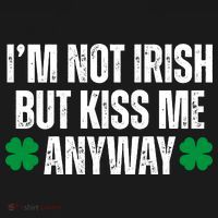 Im Not Irish But Kiss Me Anyway St Patricks Day Funny Backpack thumb 2