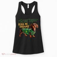 IM Not Irish But Kiss Me Anyway Dachshund St. Patrick Day Women's Tank Top thumb 0