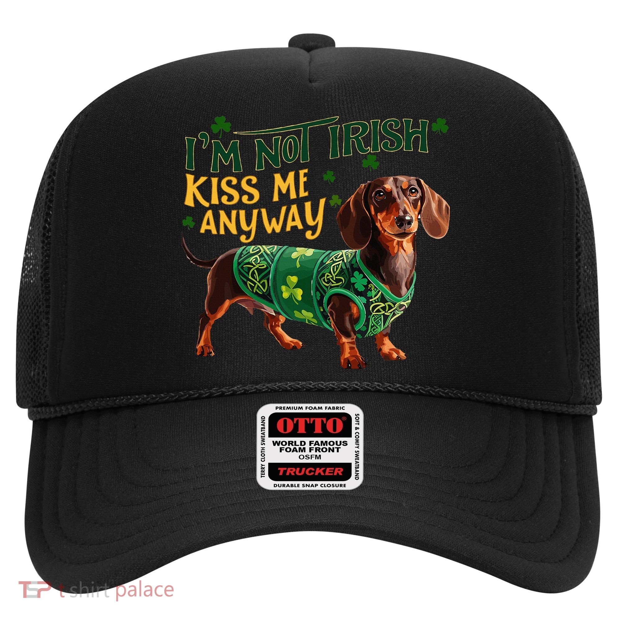 IM Not Irish But Kiss Me Anyway Dachshund St. Patrick Day Hat