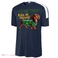 IM Not Irish But Kiss Me Anyway Dachshund St. Patrick Day Sport-Tek Competitor United Soccer Jersey thumb 2