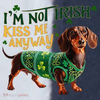 IM Not Irish But Kiss Me Anyway Dachshund St. Patrick Day Sport-Tek Competitor United Soccer Jersey thumb 4