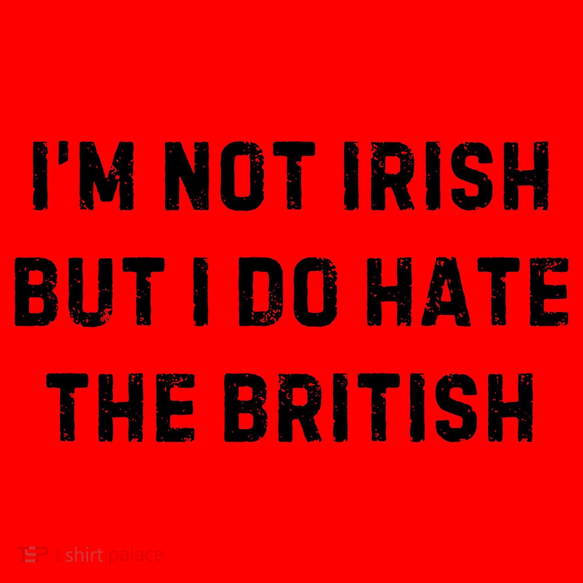 I’M Not Irish But I Do Hate The British Funny Quote Santa Hat